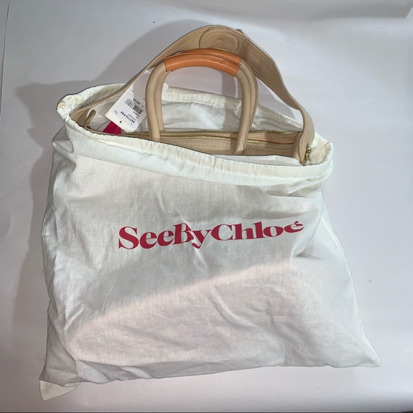 NWT auth SEE BY CHLOÉ two way bag w/authenticity card & dust bag - Picture 11 of 12